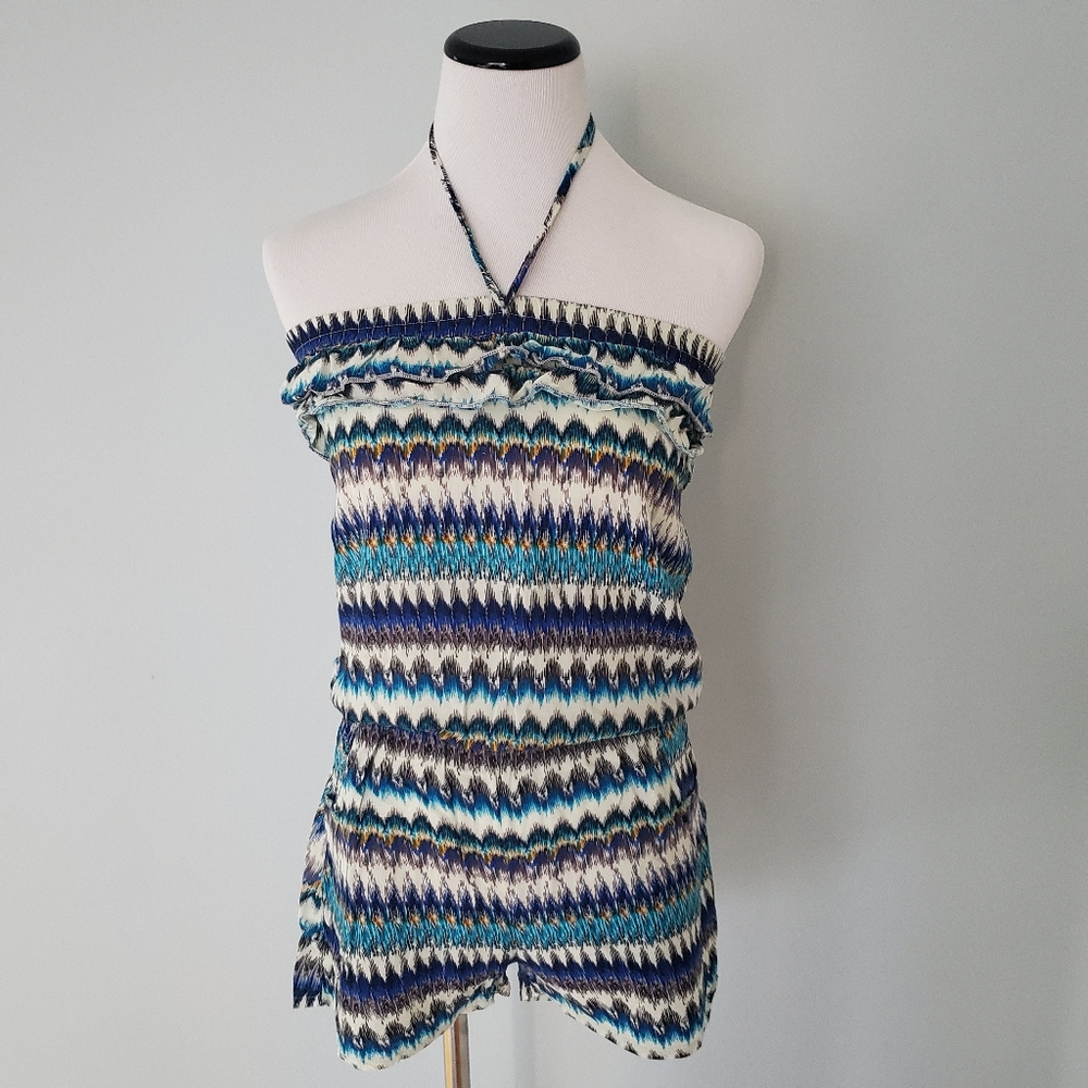 Striped Patterned Romper